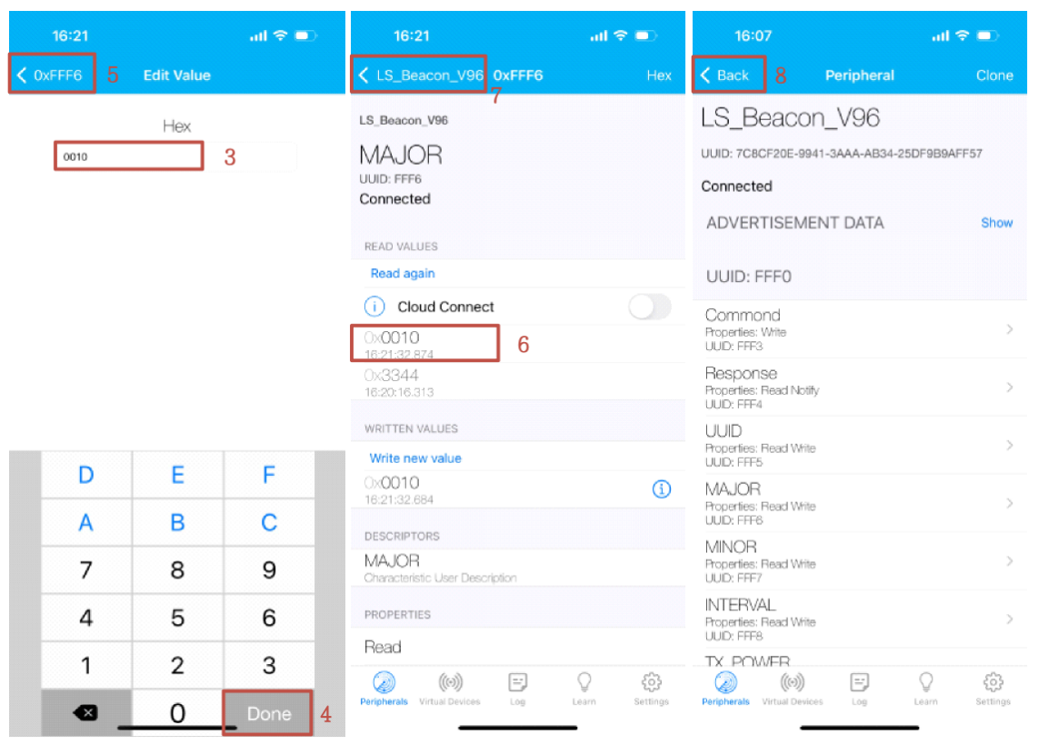 Manuale utente del beacon Bluetooth B003 e B004 6 Lansitec Configurazione principale del beacon Bluetooth B003 e B004 1